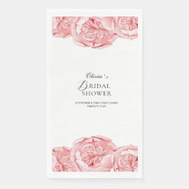 Paper Napkin Brautparty Peonies Serviette