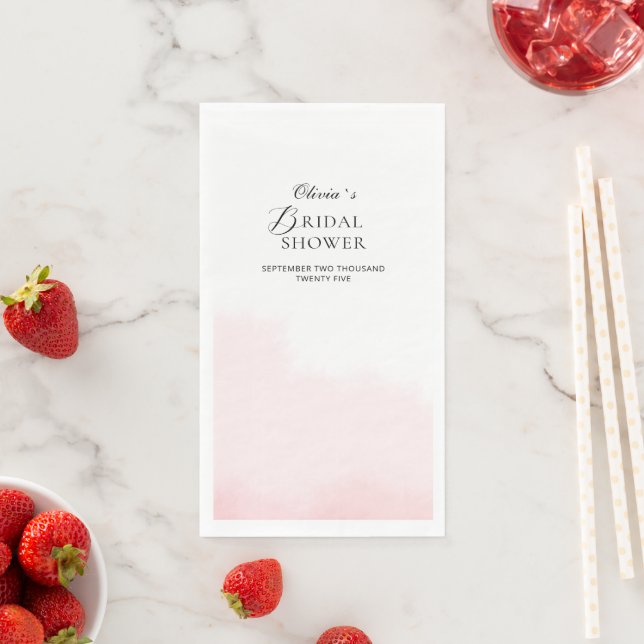 Paper Napkin Brautparty Peonies Serviette (Beispiel)