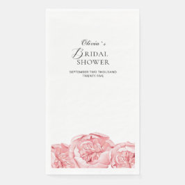 Paper Napkin Brautparty Peonies Serviette