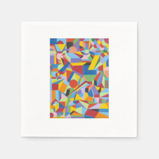 Paper Napkin Bright Bold Fun Design von Fine Art Serviette