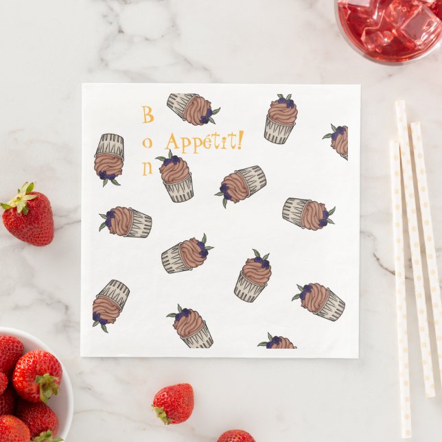 Paper Napkin "chocolate mousse" Serviette (Beispiel)