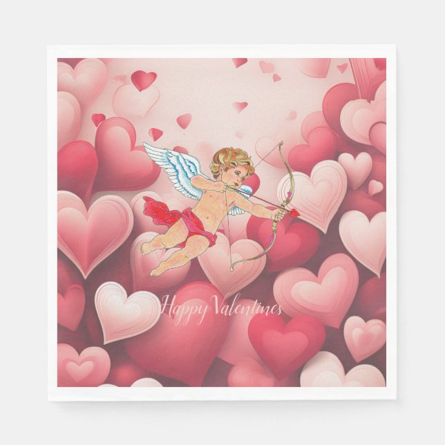 Paper Napkin Cupid Serviette (Vorderseite)