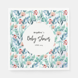 Paper Napkin für Babydusche mit niedlichem Design. Serviette