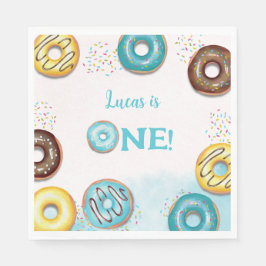 Paper Napkin für einen 1. Geburtstag. Serviette