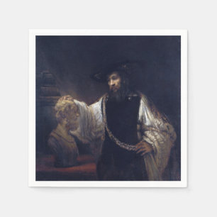 Paper Napkins Aristoteles mit Bust Homer Rembrandt Serviette