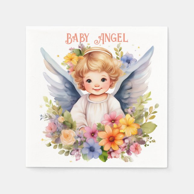 Paper Napkins Baby Angel Serviette (Vorderseite)