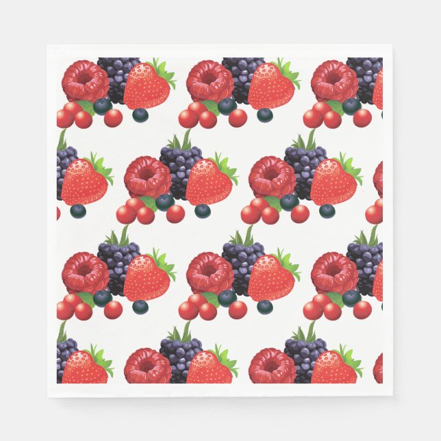Paper Napkins-Berry Berry Serviette (Vorderseite)