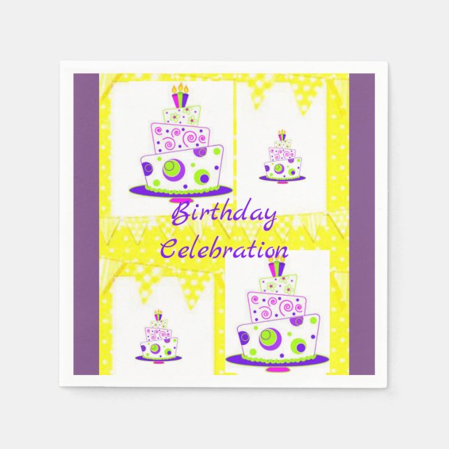 Paper Napkins Birthday Serviette (Vorderseite)