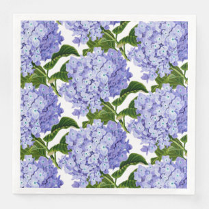 Paper Napkins Blue Hydrangeas Paper Dinner Napkins Serviette