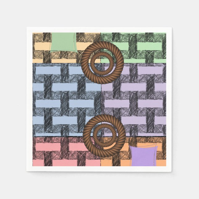 Paper Napkins Circluar Serviette (Vorderseite)