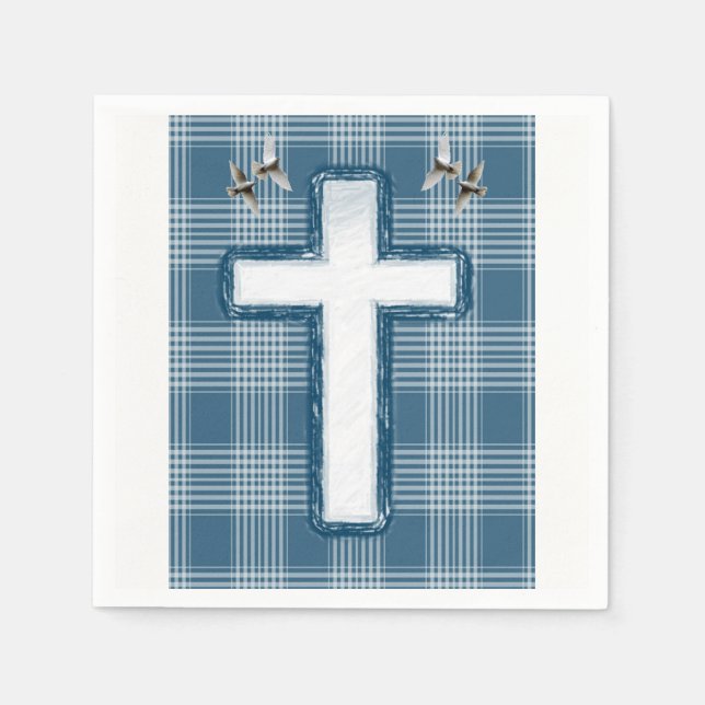 Paper Napkins Cross Serviette (Vorderseite)