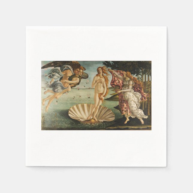 Paper Napkins Die Geburt von Venus Sandro Botticel Serviette (Vorderseite)
