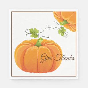 Paper Napkins-Erntedank Pumpkin Serviette