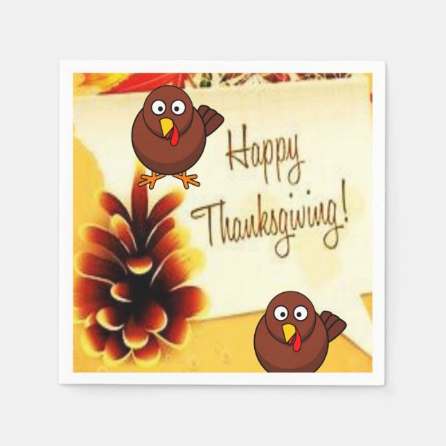 Paper Napkins Erntedank Serviette (Vorderseite)