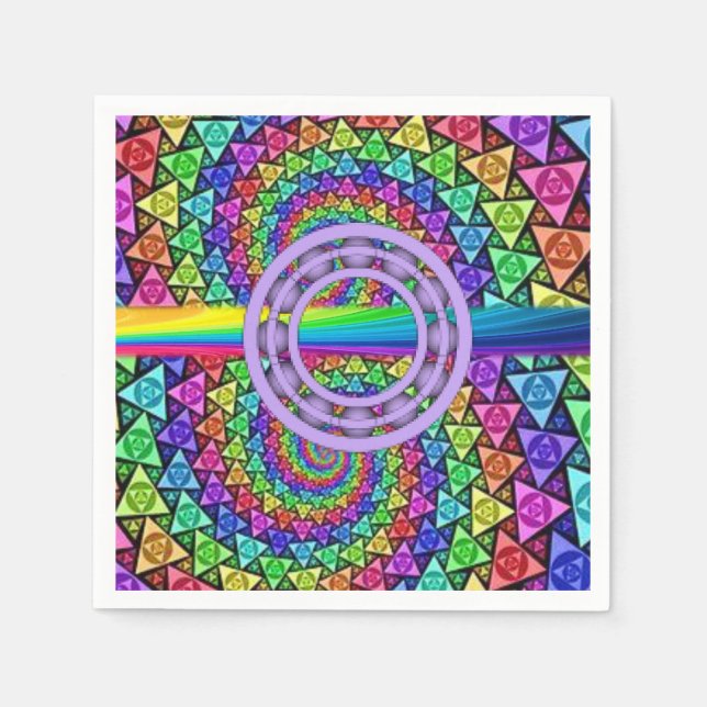 Paper Napkins farbenfroh Serviette (Vorderseite)