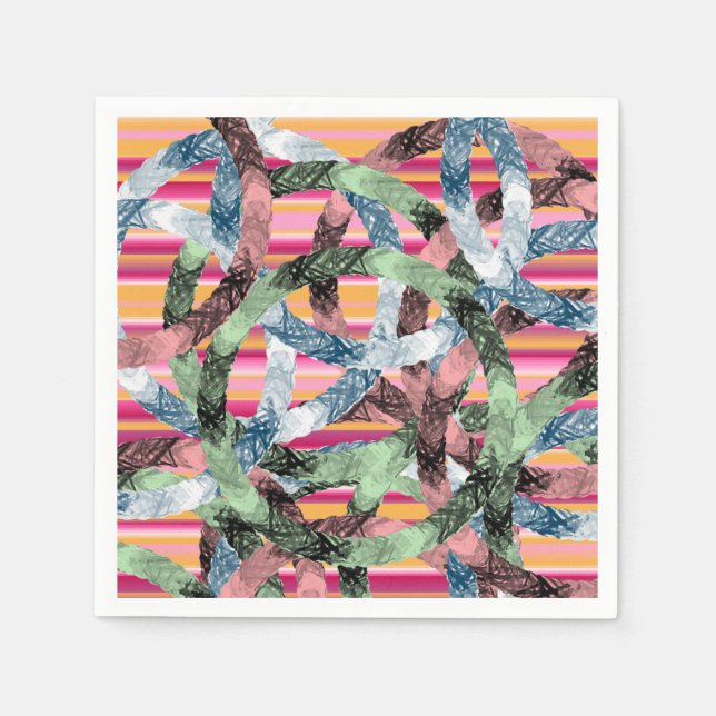 Paper Napkins farbenfroh Serviette (Vorderseite)