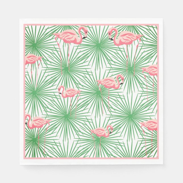 Paper Napkins-Flamingo Serviette (Vorderseite)