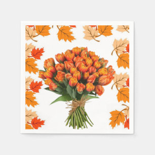 Paper Napkins Floral Serviette