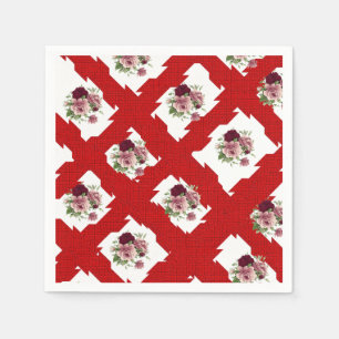 Paper Napkins Floral Serviette