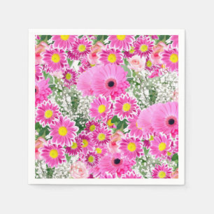 Paper Napkins Floral Serviette