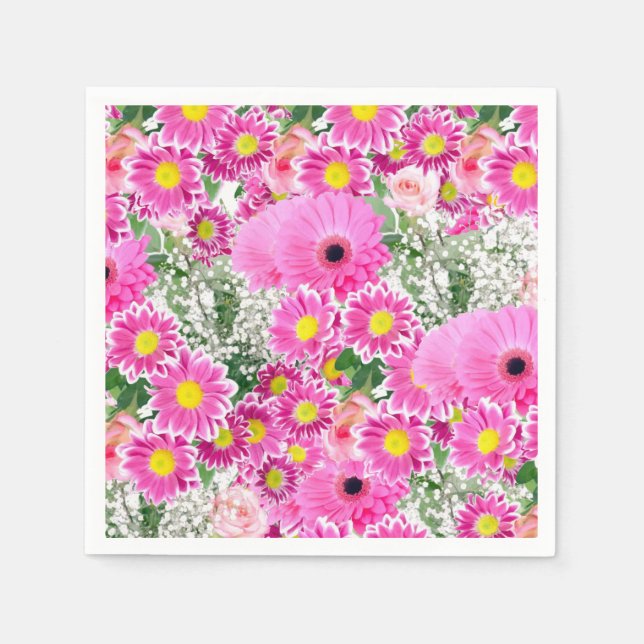 Paper Napkins Floral Serviette (Vorderseite)