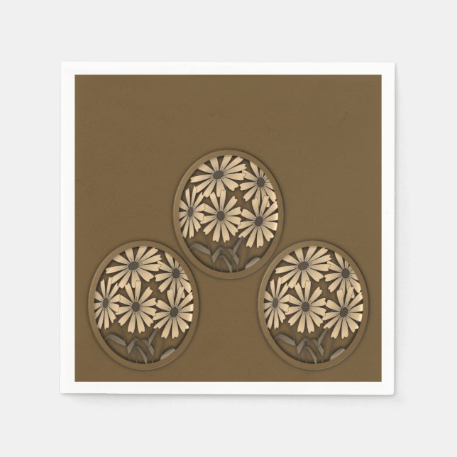 Paper Napkins Floral Serviette (Vorderseite)