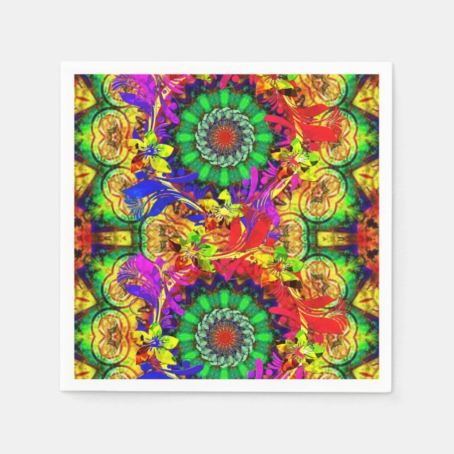 Paper Napkins Floral Serviette (Vorderseite)