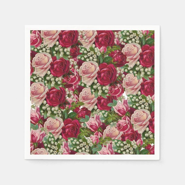 Paper Napkins Floral Serviette (Vorderseite)