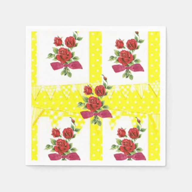 Paper Napkins Floral Serviette (Vorderseite)