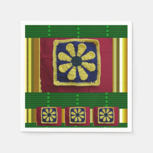 Paper Napkins Floral Serviette