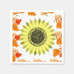 Paper Napkins Floral Serviette