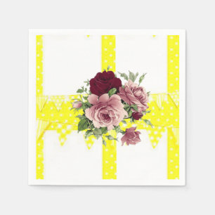 Paper Napkins Floral Serviette
