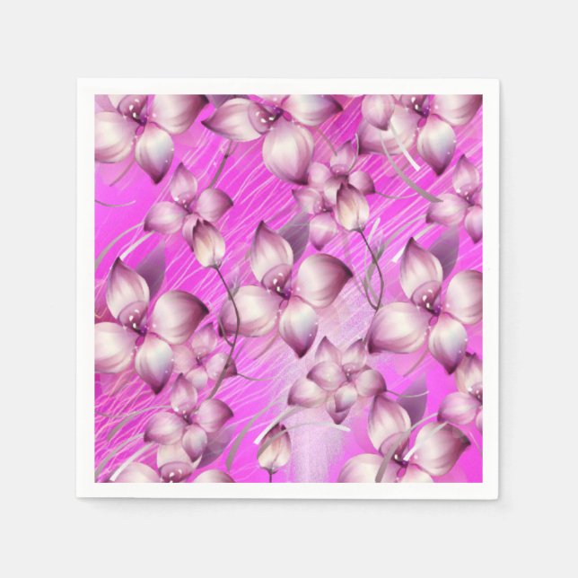 Paper Napkins Floral Serviette (Vorderseite)