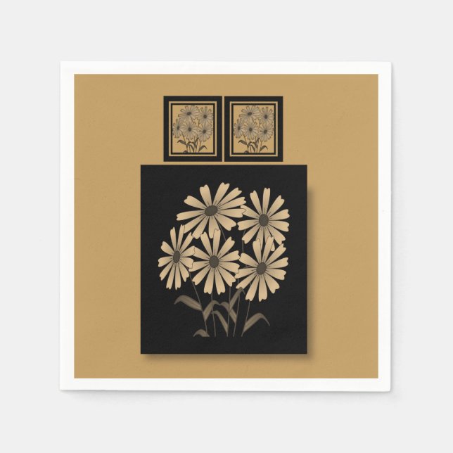 Paper Napkins Floral Serviette (Vorderseite)