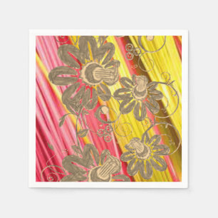 Paper Napkins Floral Serviette