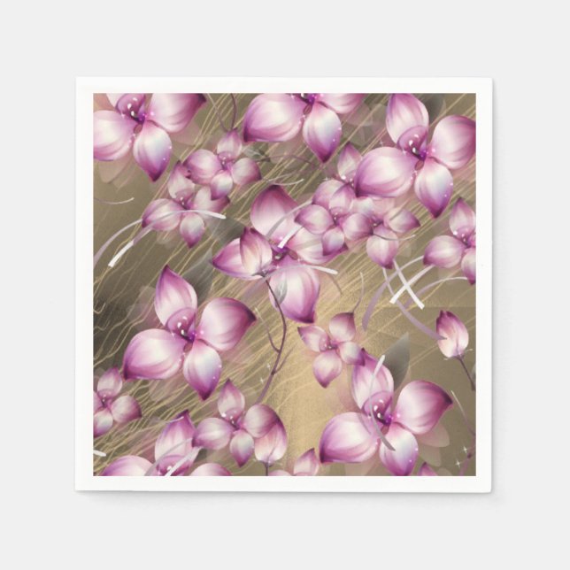 Paper Napkins Floral Serviette (Vorderseite)