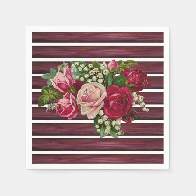 Paper Napkins Floral Serviette (Vorderseite)