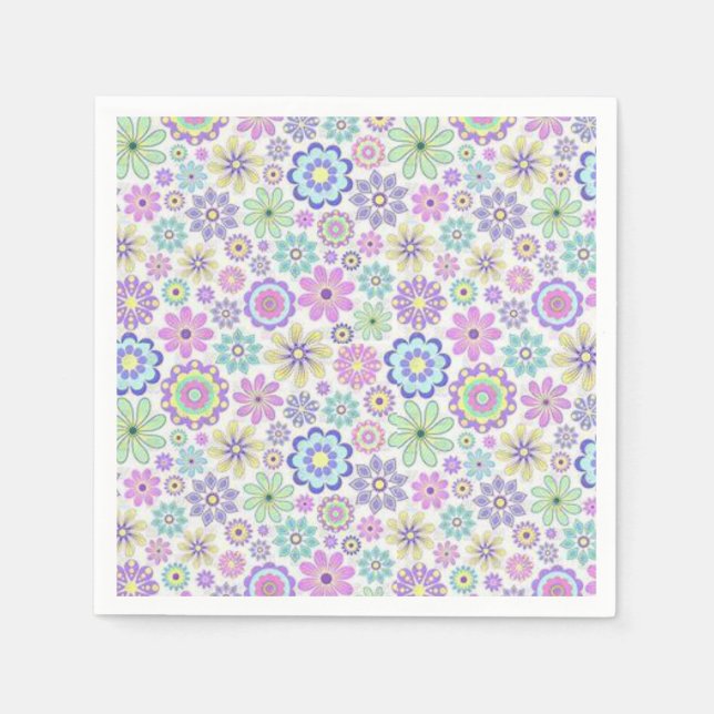 Paper Napkins Floral Serviette (Vorderseite)