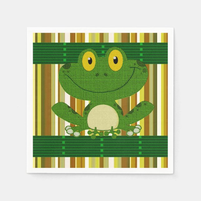 Paper Napkins Frog Serviette (Vorderseite)