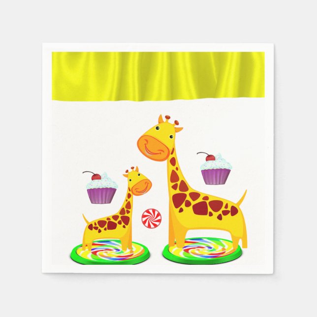 Paper Napkins Giraffe Serviette (Vorderseite)