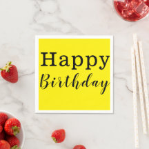 Paper Napkins, glücklich zum Geburtstag