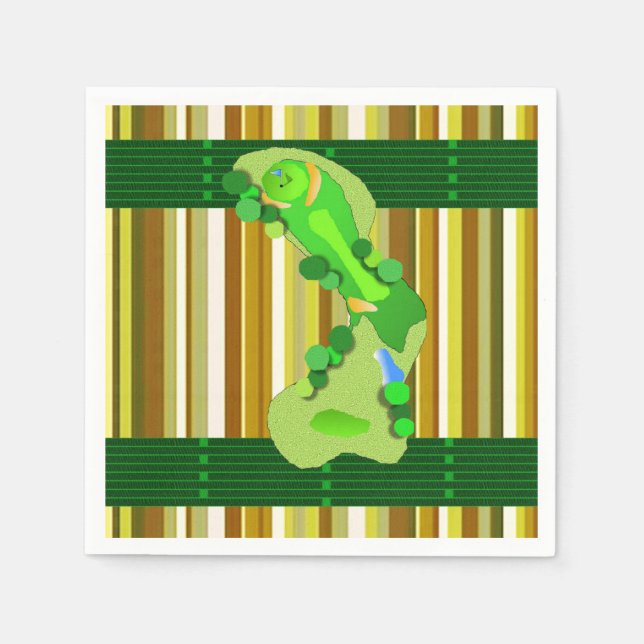 Paper Napkins Golf Serviette (Vorderseite)