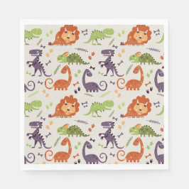 Paper Napkins - Kids Liebe Dinosaurier's Serviette