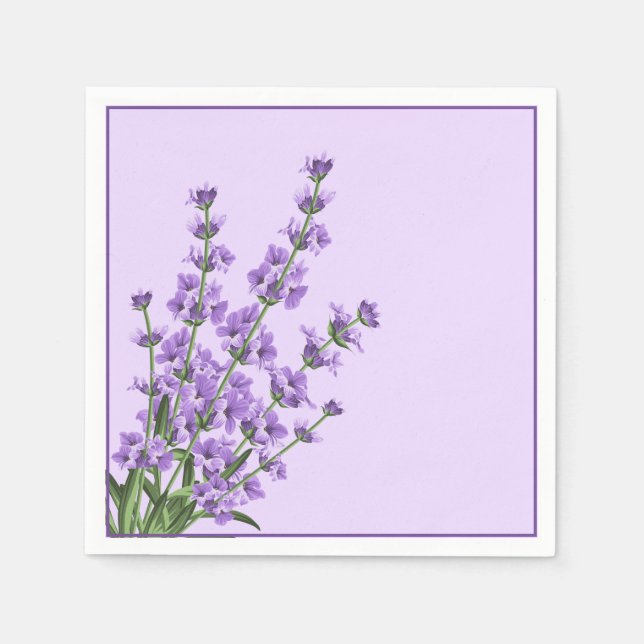 Paper Napkins-Lavender Serviette (Vorderseite)