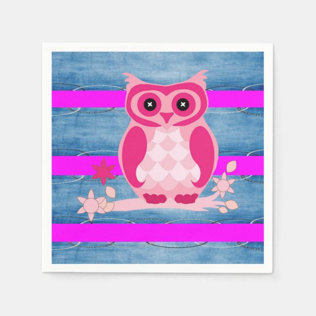 Paper Napkins Owl Serviette (Vorderseite)
