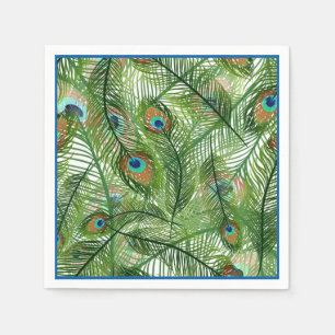 Paper Napkins-Peacock Feathers Napkins Serviette