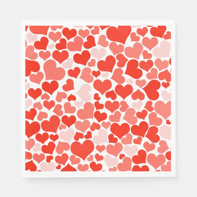 Paper Napkins-Valentine Hearts Serviette (Vorderseite)