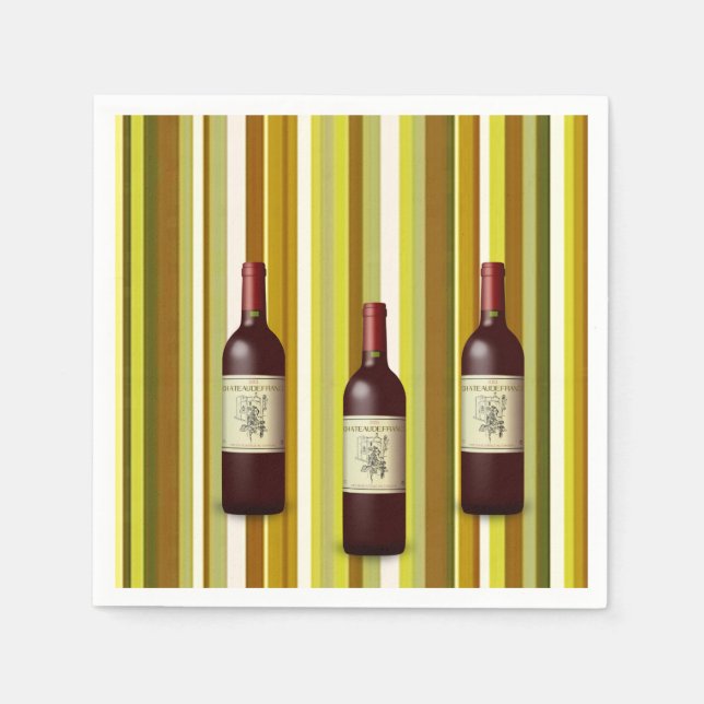 Paper Napkins Wine Serviette (Vorderseite)
