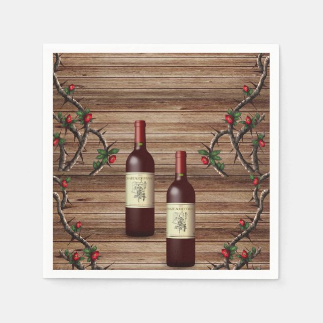 Paper Napkins Wine Serviette (Vorderseite)