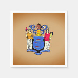 Paper Party Napkins mit Image of New Jersey Flag Serviette